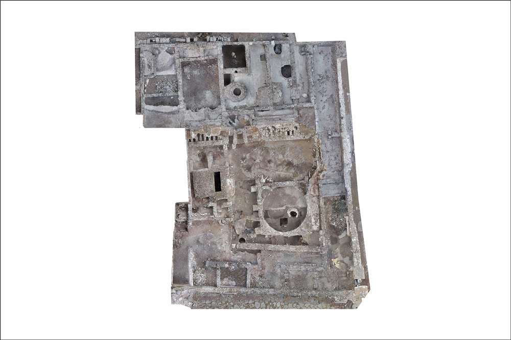 Orthophotograph of the Republican Baths in Pompeii | © Monika Trümper